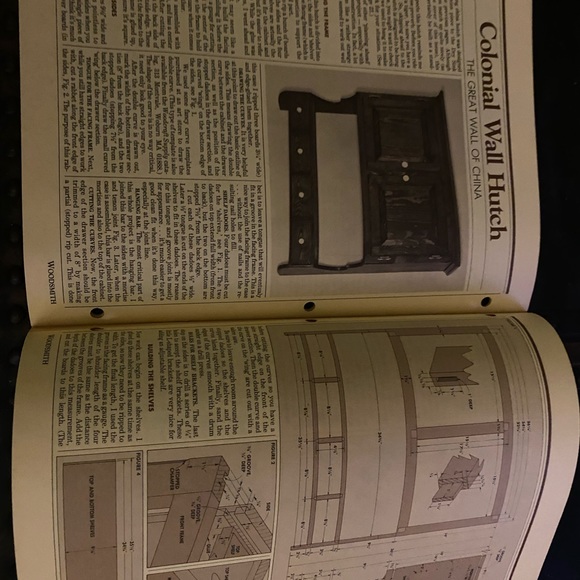 🎉5/$10🎉 Woodsmith magazine number 18 November 1981 bed side stand, note board - Picture 5 of 8